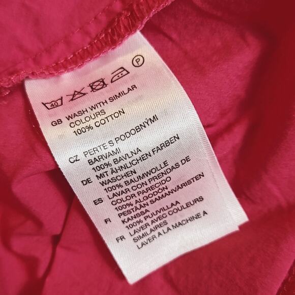 H&M Divided Hot Pink Surplice Sundress Sz 4 - Picture 9 of 9